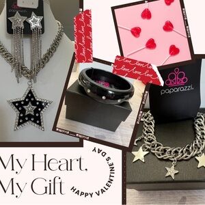 Paparazzi Starry Silver and Black Jewelry Collection
